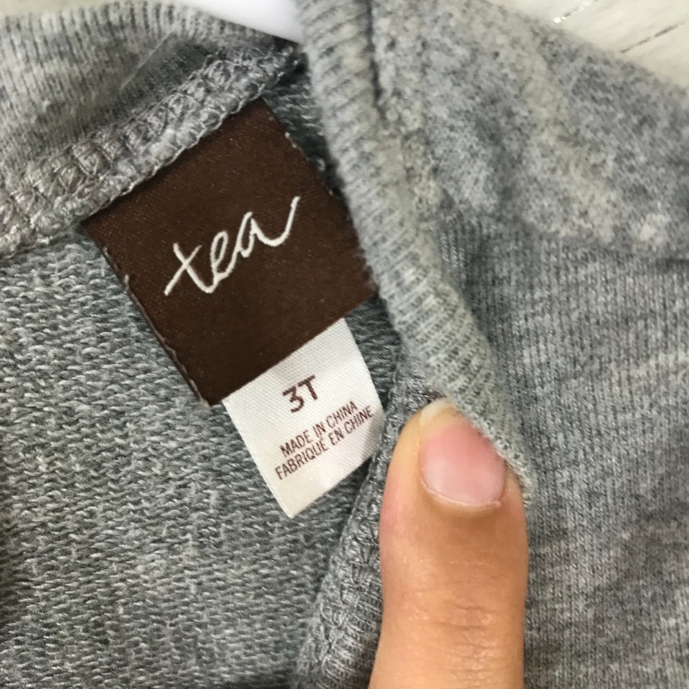 -SOLD- Tea Collection Gray Dress Purple Tulle 3T - Picture 2 of 6